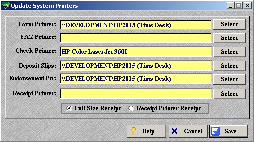 system printers